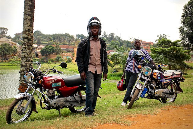 Uganda, Kampala on the road