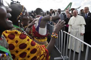 papa francesco in kenya