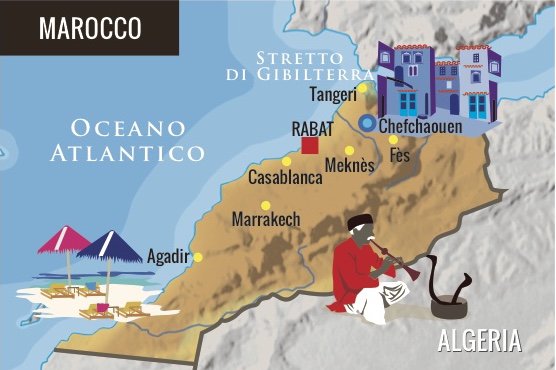 Mappa Marocco