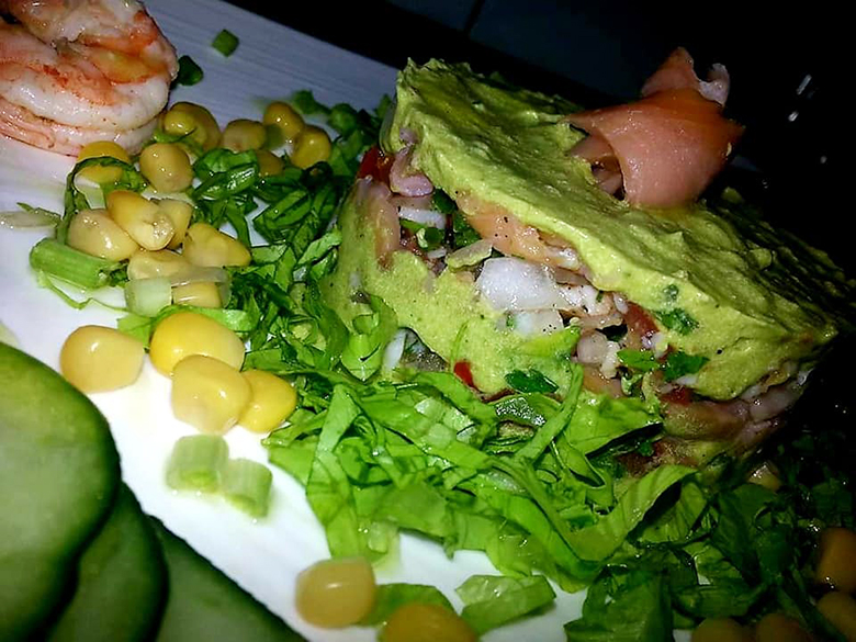 Gamberetti e guacamole